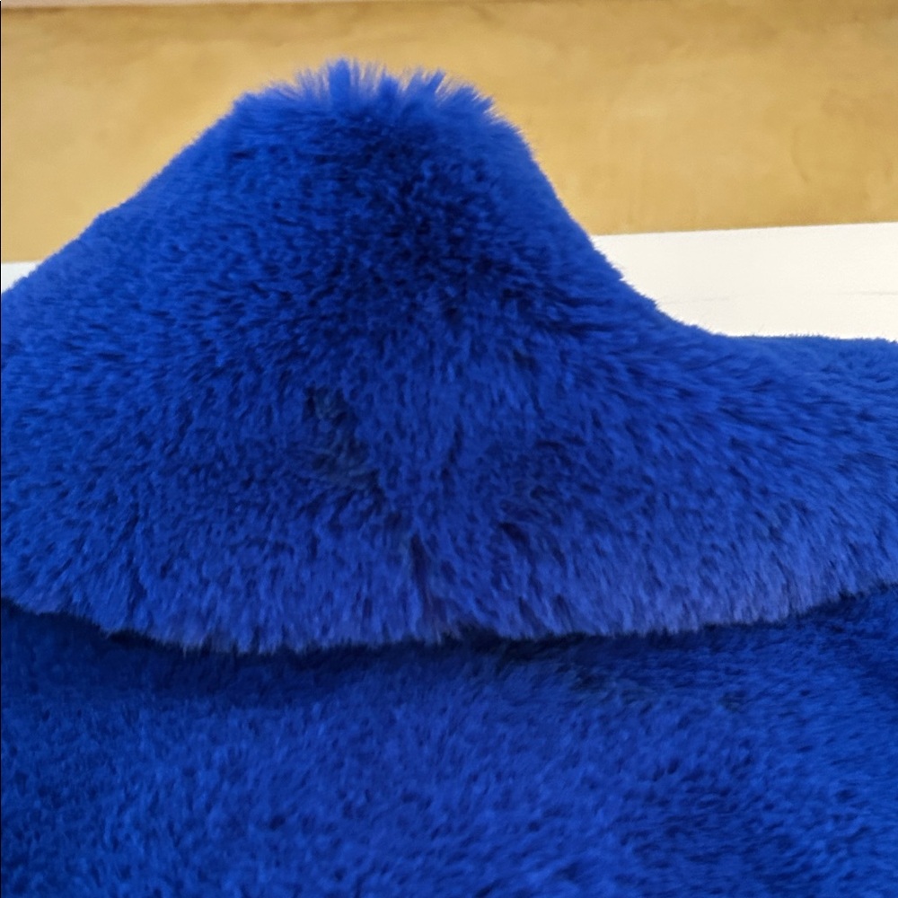 Mistress Rocks Blue Faux Fur Jacket - Picture 6 of 6